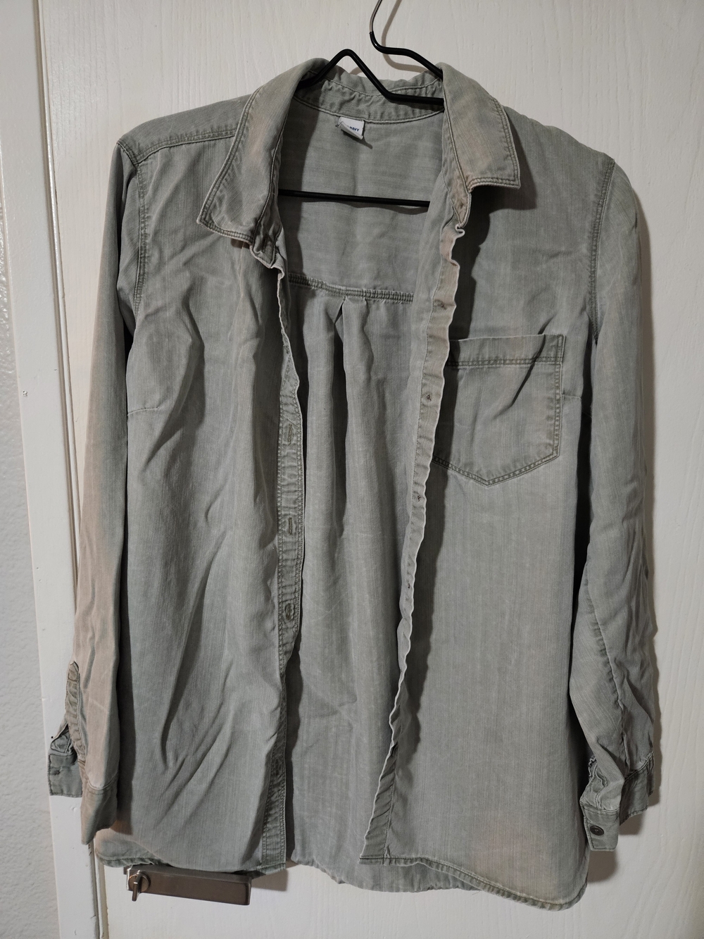 Old Navy Light Olive Button-up